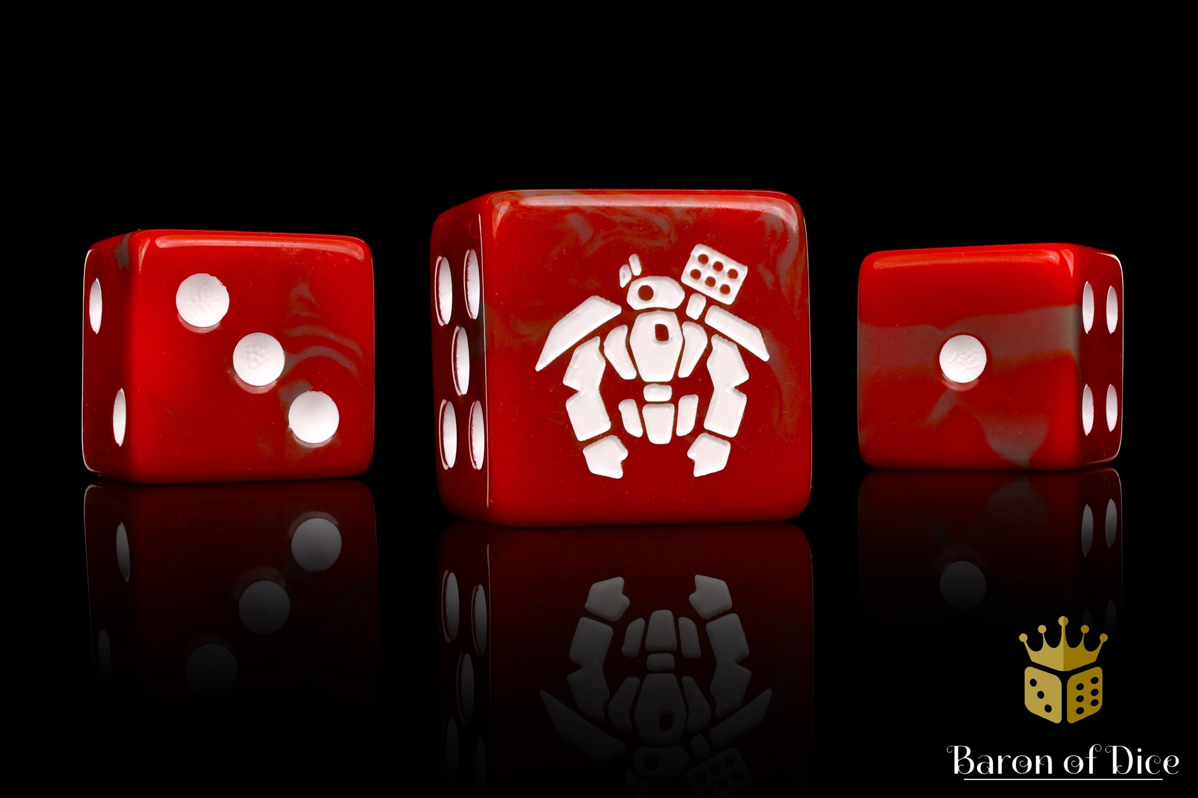 Crisis Robot Dice - Red - Image 3