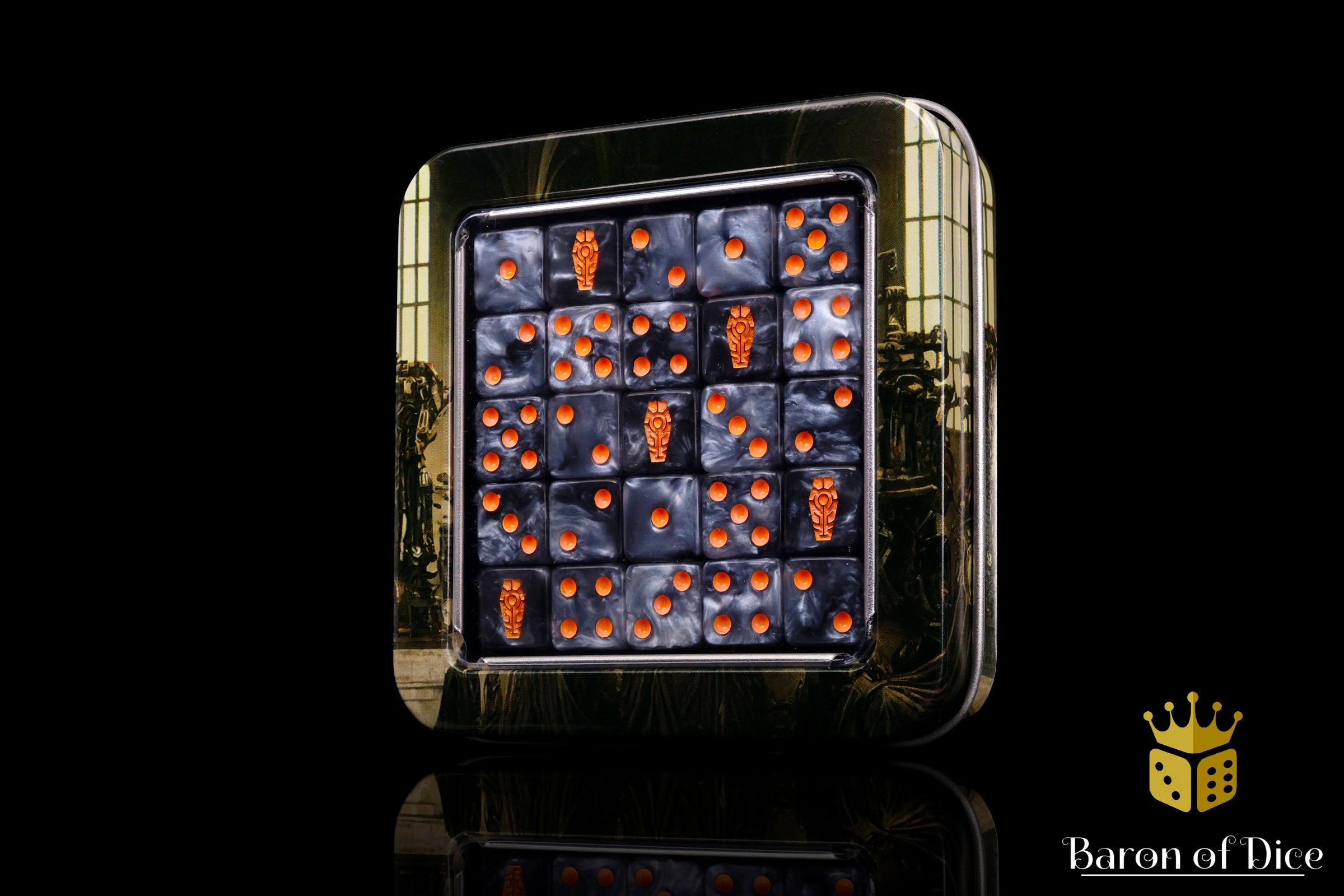 Day of the Dead Dice - Orange Coffin - Image 6