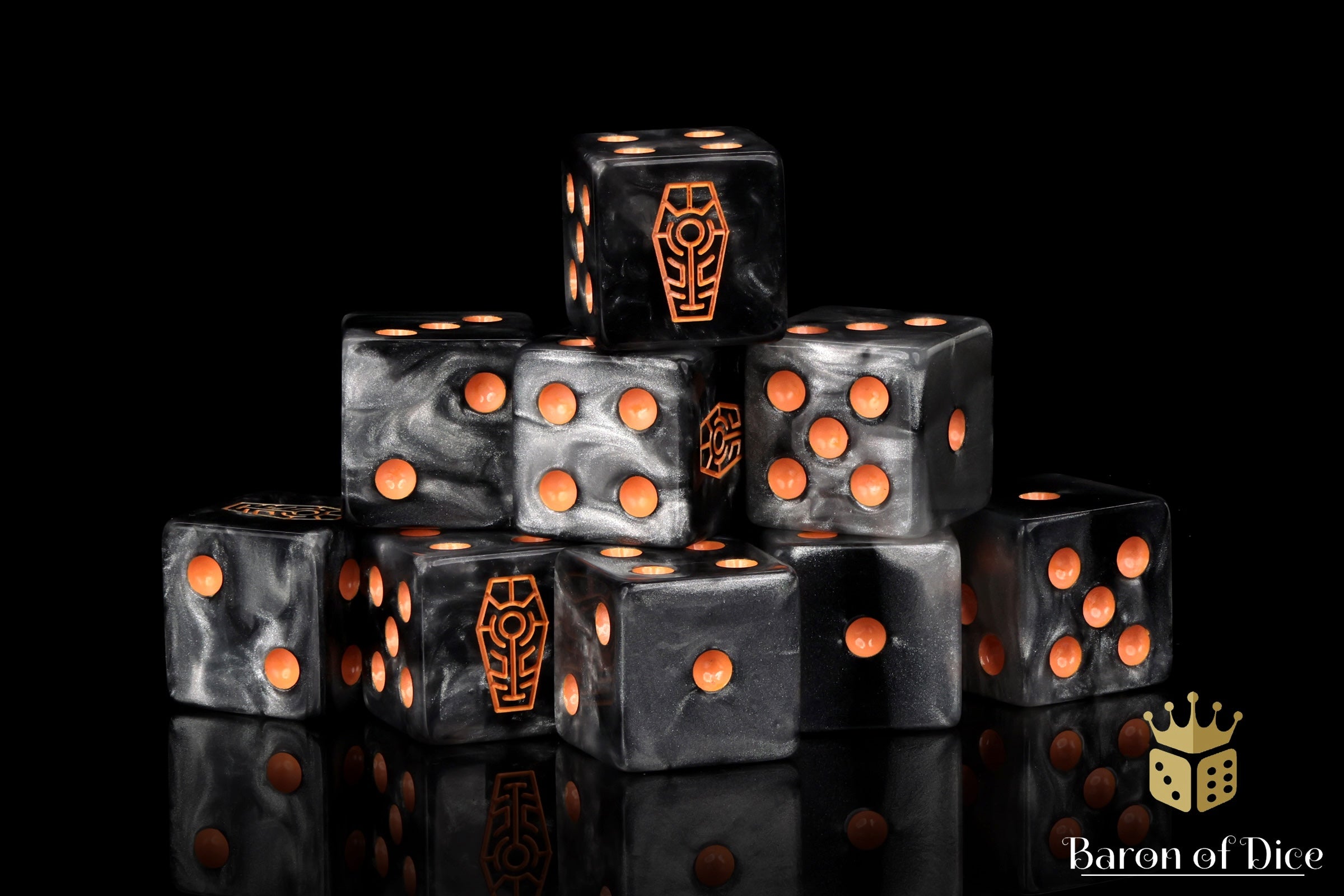 Day of the Dead Dice - Orange Coffin - Image 8